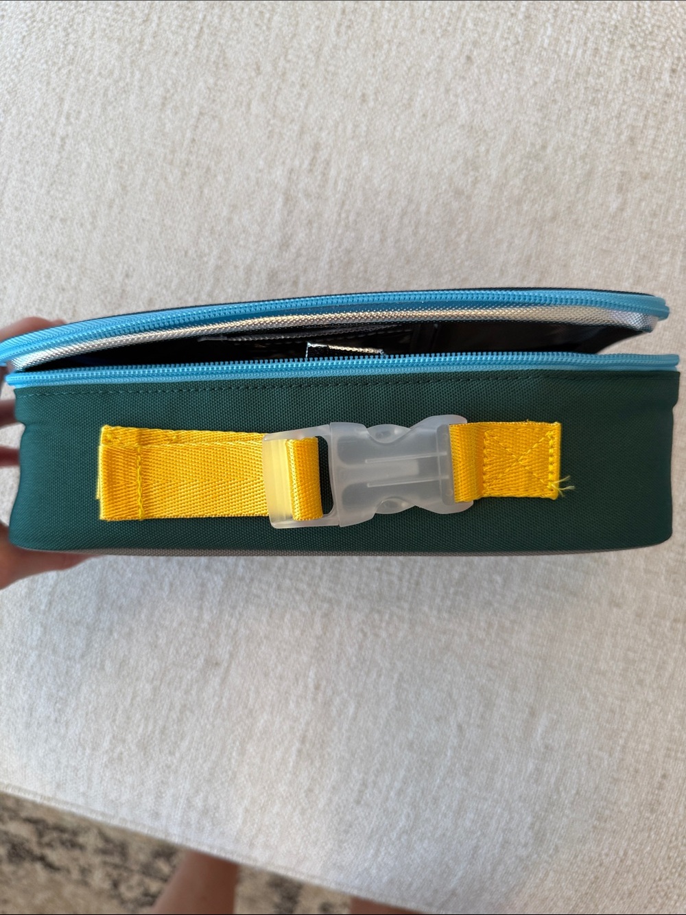 STATE Navy lunch box with Teal Trim and Yellow Accent - Picture 3 of 3
